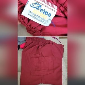 Burgundy medium scrub pants